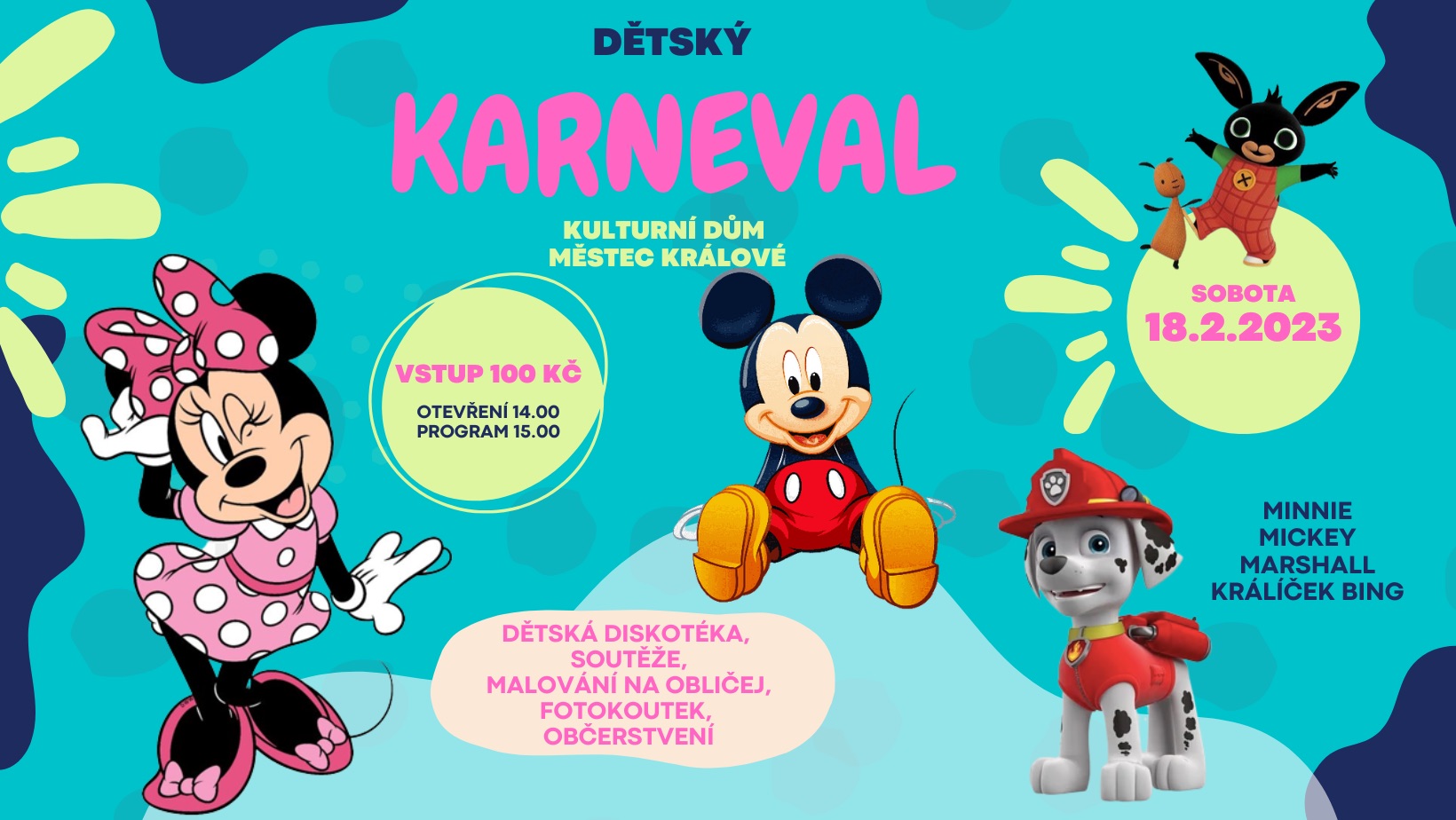 DĚTSKÝ KARNEVAL KD Městec Králové