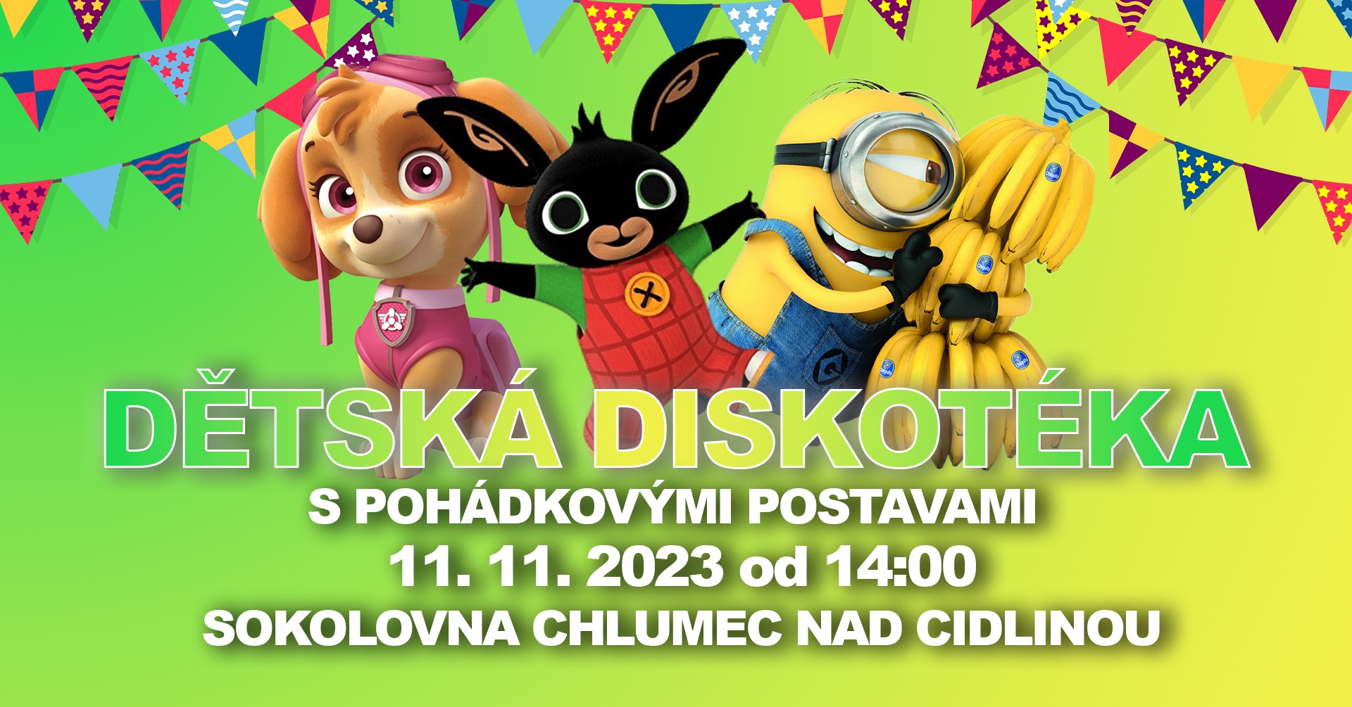 DĚTSKÁ DISKOTÉKA | Pohádkové dobrodružství | Chlumec nad Cidlinou | 11.11.2023