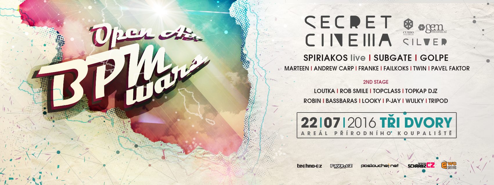 SECRET CINEMA na techno open airu ve Třech Dvorech